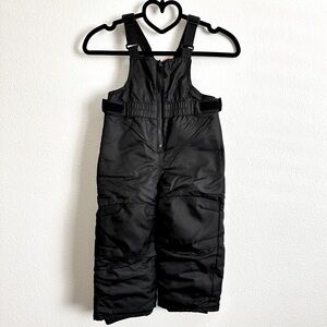 Cat & Jack Black Toddler Warm Insulated Heavyweight Overall Snow Bib Size 2T